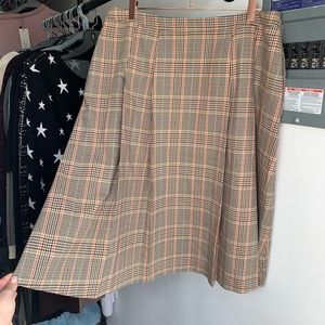 Ralph Lauren Plaid pleat Skirt